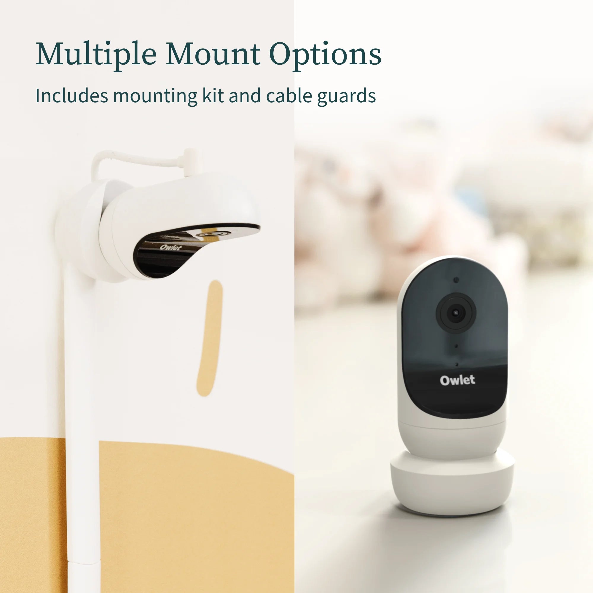 Owlet Cam 2 (Gen 2) Smart Baby Monitor – HD Video Camera with Night Vision, 4x Zoom & Wide-Angle View, Two-Way Talk, Sound & Motion Alerts, Temp & Humidity Sensor, Encrypted WiFi