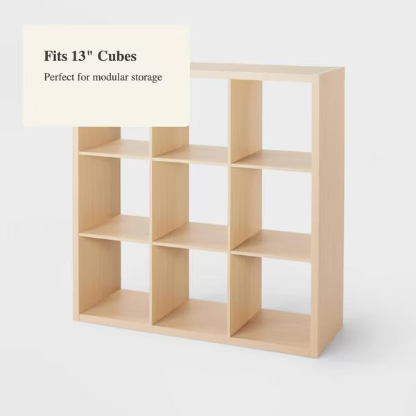 13'' 9 Cube Organizer Natural - Brightroom™