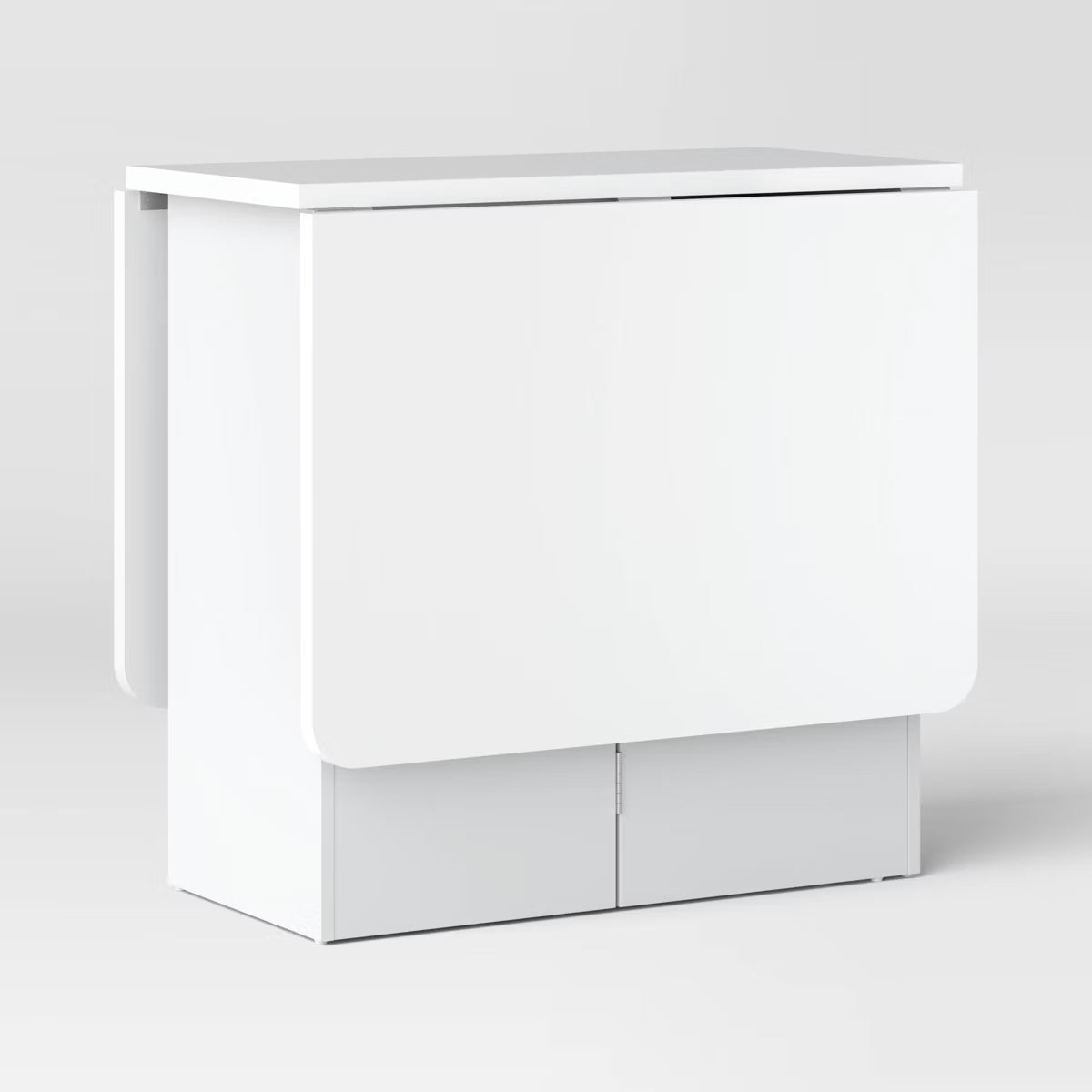 Drop Leaf Dining Table with Storage Shelves White - Room Essentials™