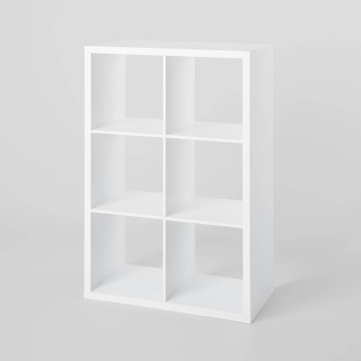 13'' 6 Cube Organizer White - Brightroom™: Decorative Bookshelf, Cubby Storage, MDF & Particle Board, 13" System Compatible