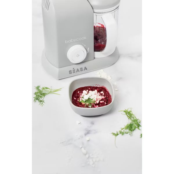 Beaba Babycook Solo Food Processor - White/Gray: Blends, Steams, Purees, BPA-Free