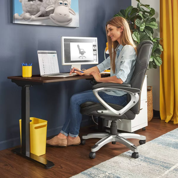 Creativity Electric Height Adjustable Standing Desk Brown - Serta