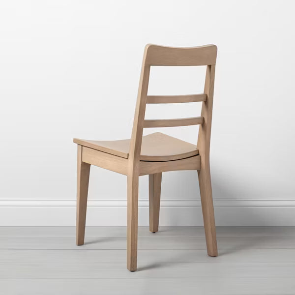 2pk Wood Ladder Back Dining Chair Set - Natural - Hearth & Hand™ with Magnolia