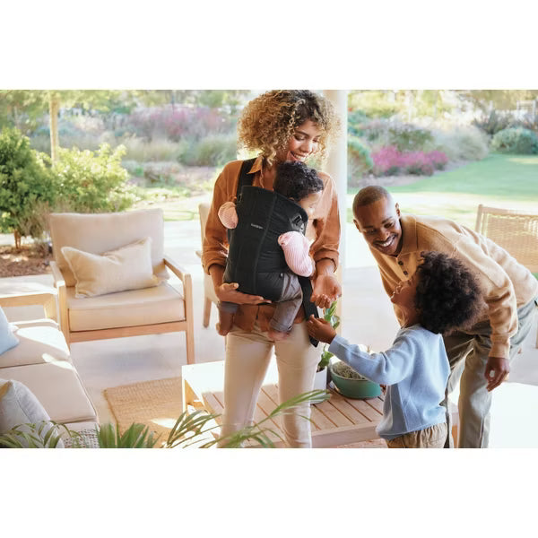 BabyBjorn Baby Mini Carrier - Black: Cotton, Facing-In & Out, 7-24lbs Capacity