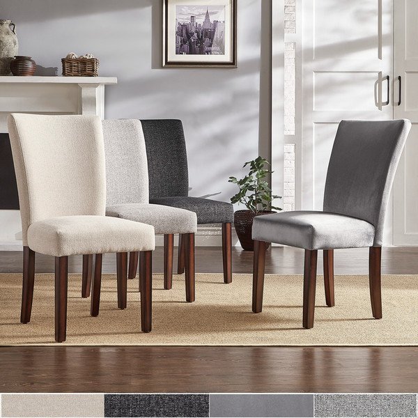 Cannes Upholstered Parson Dining Chair (Set of 2) by INSPIRE Q Bold