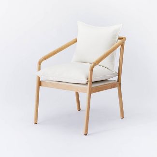 Ventura Upholstered Accent Chair with Wood Frame Natural - Threshold™ designed with Studio McGee