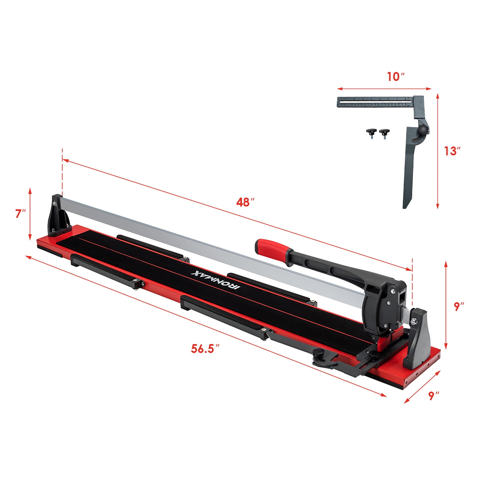 IronMax 48'' Manual Tile Cutter Porcelain Cutter Machine Tungsten Carbide Cutting Wheel (Without box)