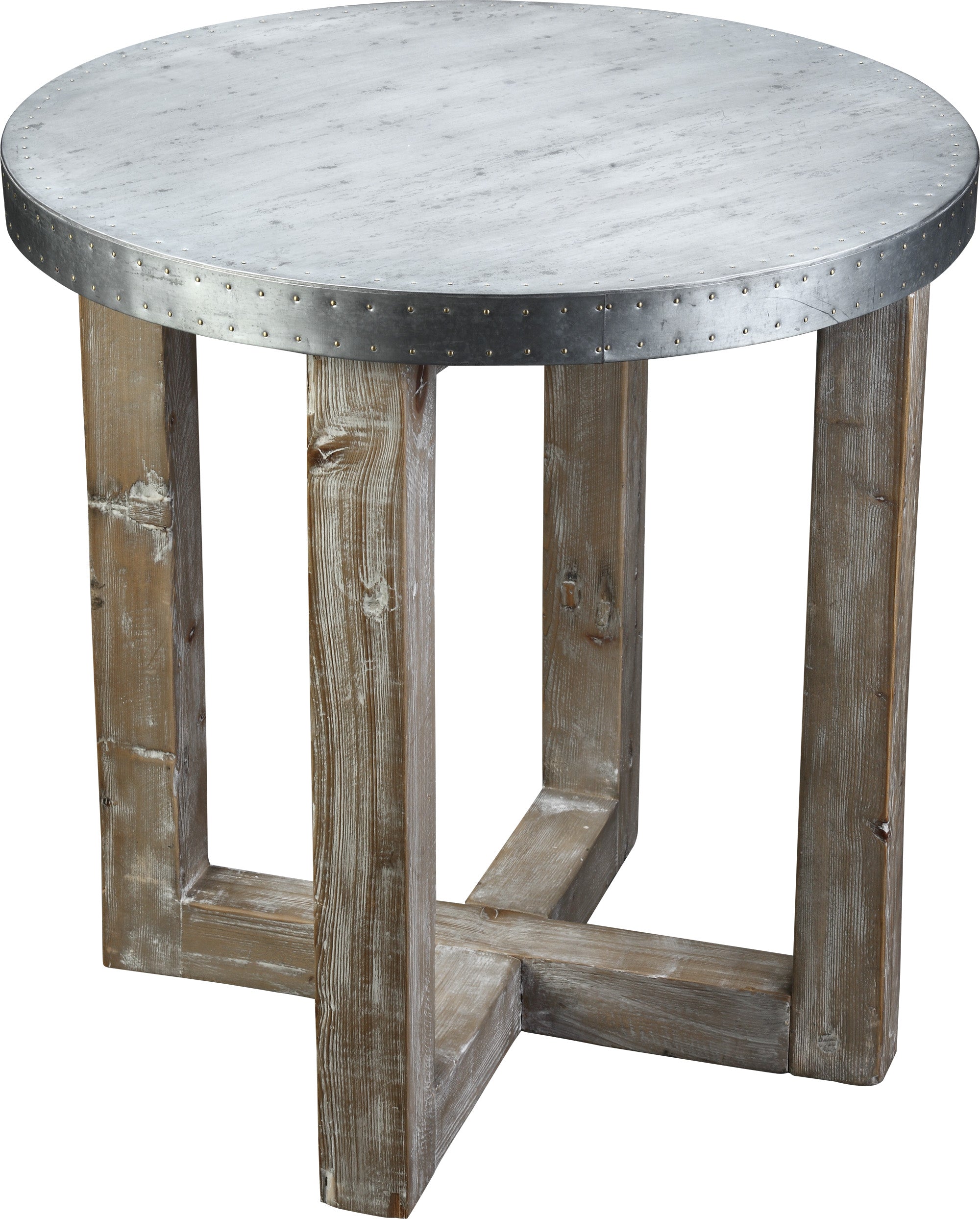 Boraam Murray Side Table Natural/Zinc Top