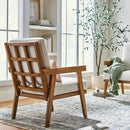 Grantsville Wood Frame Accent Chair with Grid Back Dark Wood - Threshold™ Designed with Studio McGee