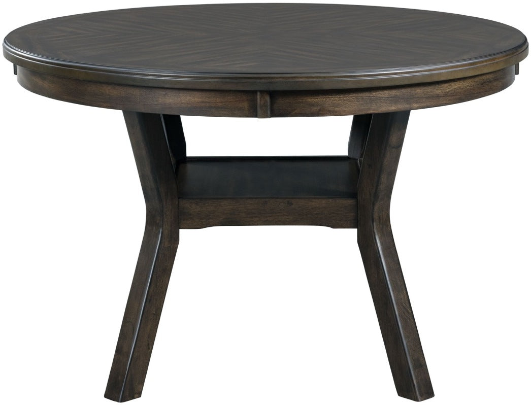 Elements International Amherst Walnut Standard Height Dining Table