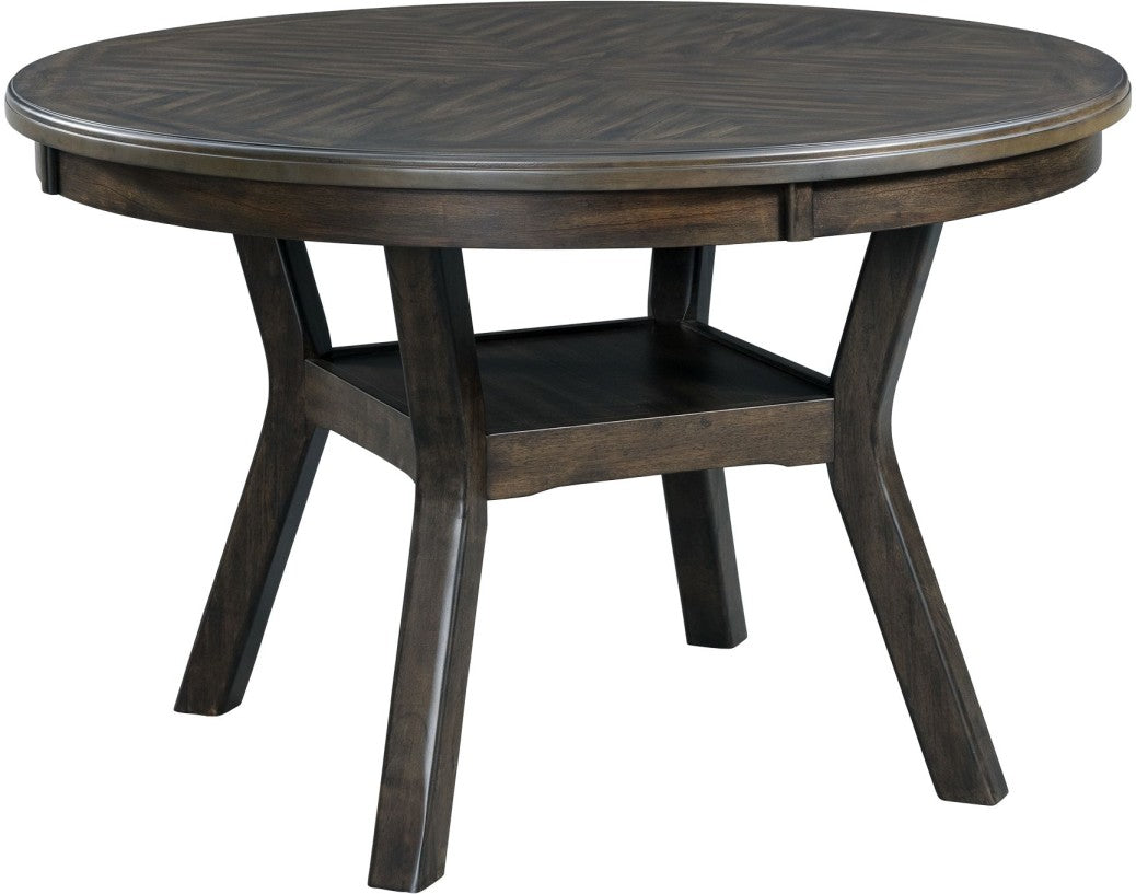 Elements International Amherst Walnut Standard Height Dining Table