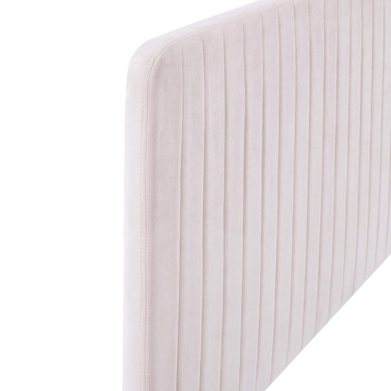 Milenna Channel Tufted Performance Velvet Twin Headboard Pink