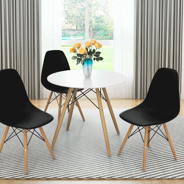 LIVIZA Set of 2 RT Chairs Contemporary/Modern Dining Side Chair (Wood Frame)