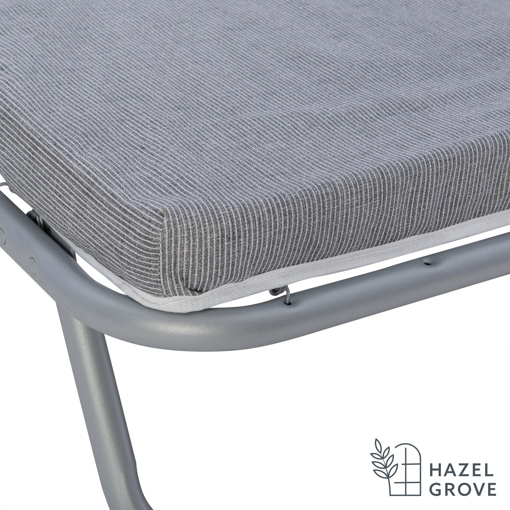 Hazel Grove Luca Folding Cot Guest Bed with 2" Foam Mattress