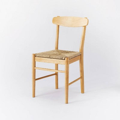 Wooden chair woven discount seat