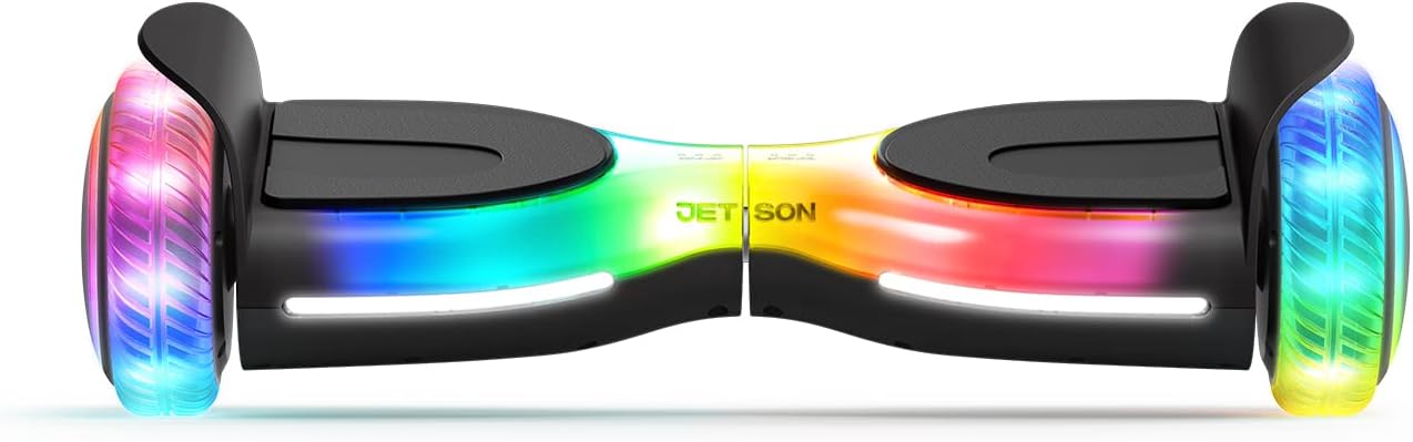 Jetson Self Balancing Hoverboard with Built in Bluetooth Speaker | Includes All Terrain Tires | LED Lights