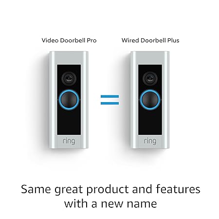 Ring Wired Doorbell Plus (Video Doorbell Pro) – Upgraded, with added security features and a sleek design (existing doorbell wiring required)