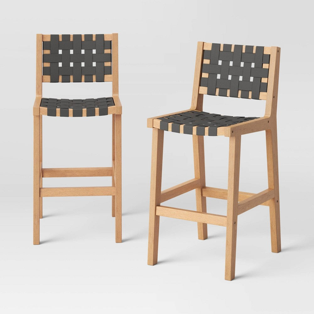 Colton 2pk Bar Height Strapping Dining Chairs - Threshold™ Designed with Studio McGee