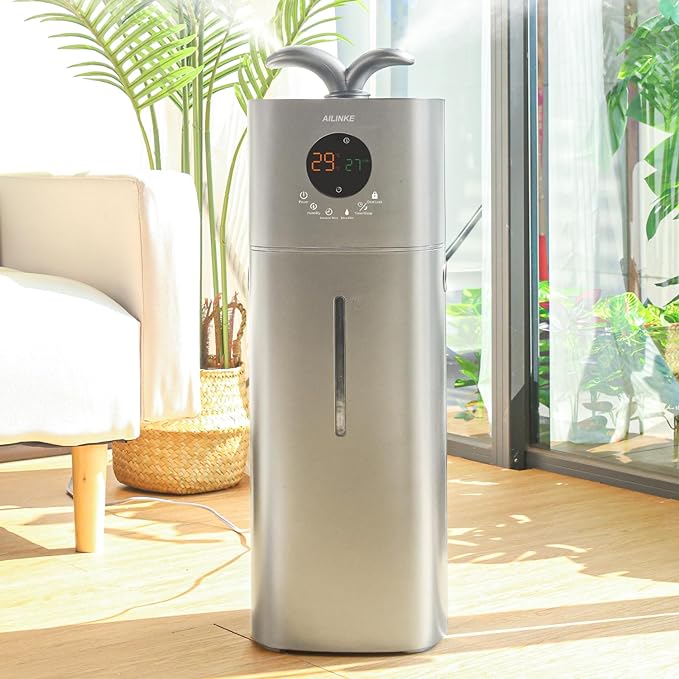 .2Gal/16L Whole House Humidifiers 2000 sq.ft. AILINKE Large Cool Mist Humidifier with Extension Tube for Home, Office