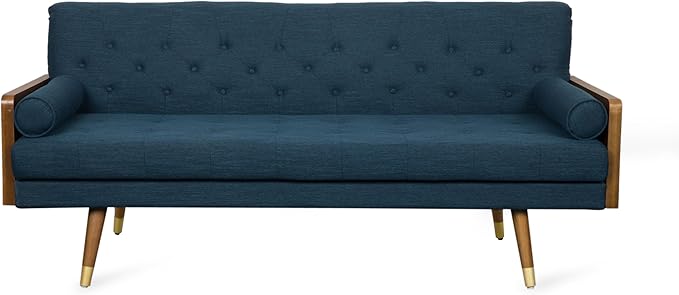 Geelife Aidan Mid-Century Modern Tufted Fabric Sofa 61688.00NBLU