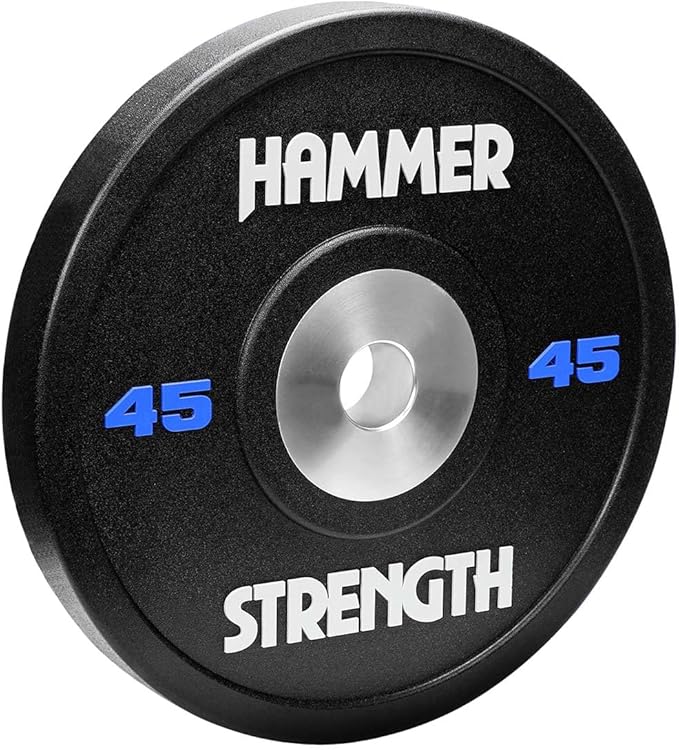 Hammer Strength 45Lb Black Urethane Bumper Plate