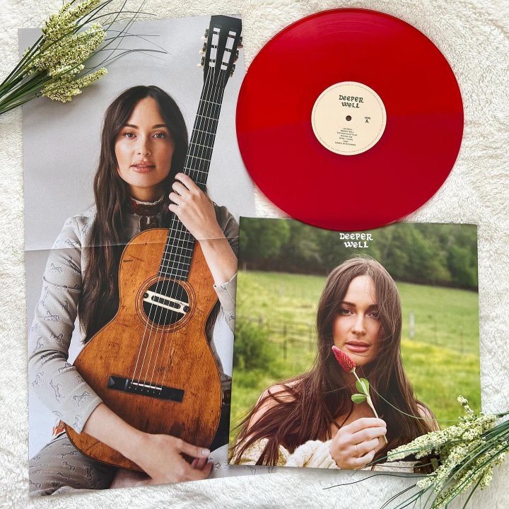 Kacey Musgraves - “Deeper Well” (Target Exclusive, Vinyl) (Crimson Clover Edition) (Half Opaque/Half Transparent Red)