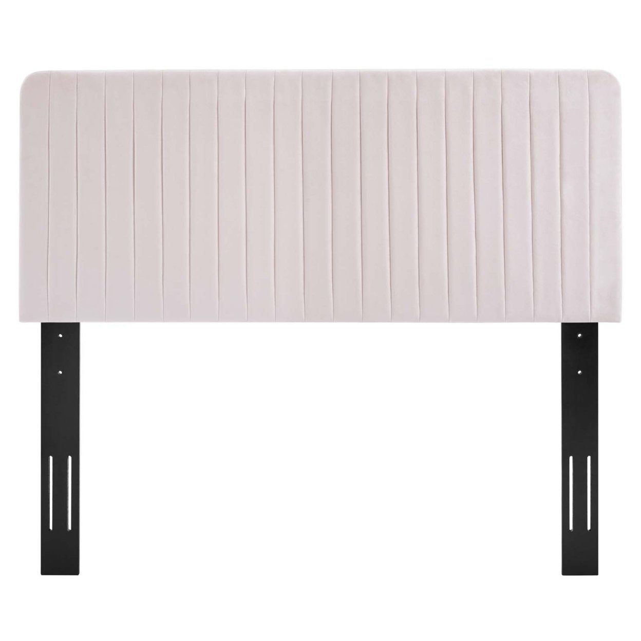 Milenna Channel Tufted Performance Velvet Twin Headboard Pink