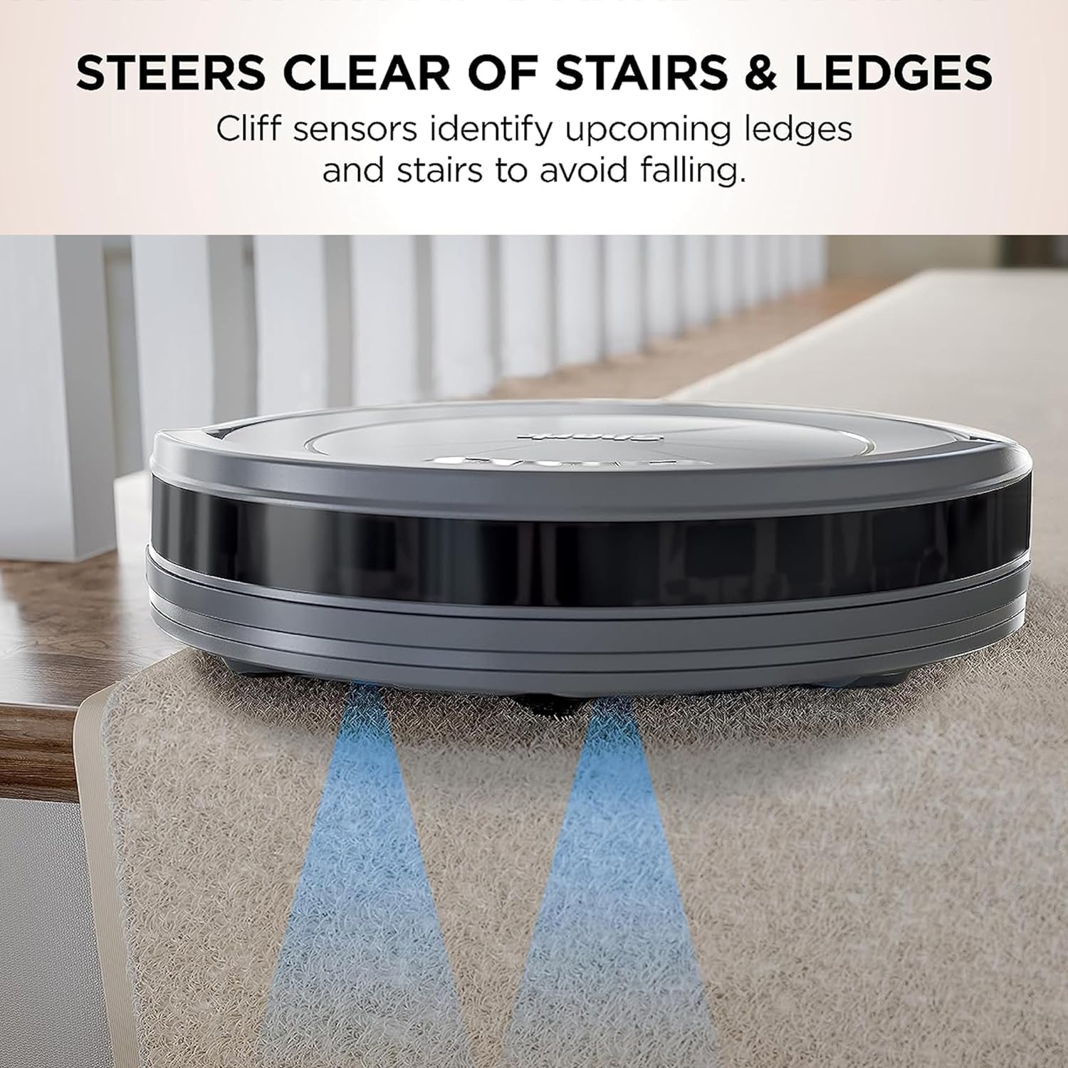 Shark AV753 ION Robot Vacuum, Tri-Brush System, Wifi Connected, 120 Min Runtime, Works with Alexa, Multi Surface Cleaning, Grey