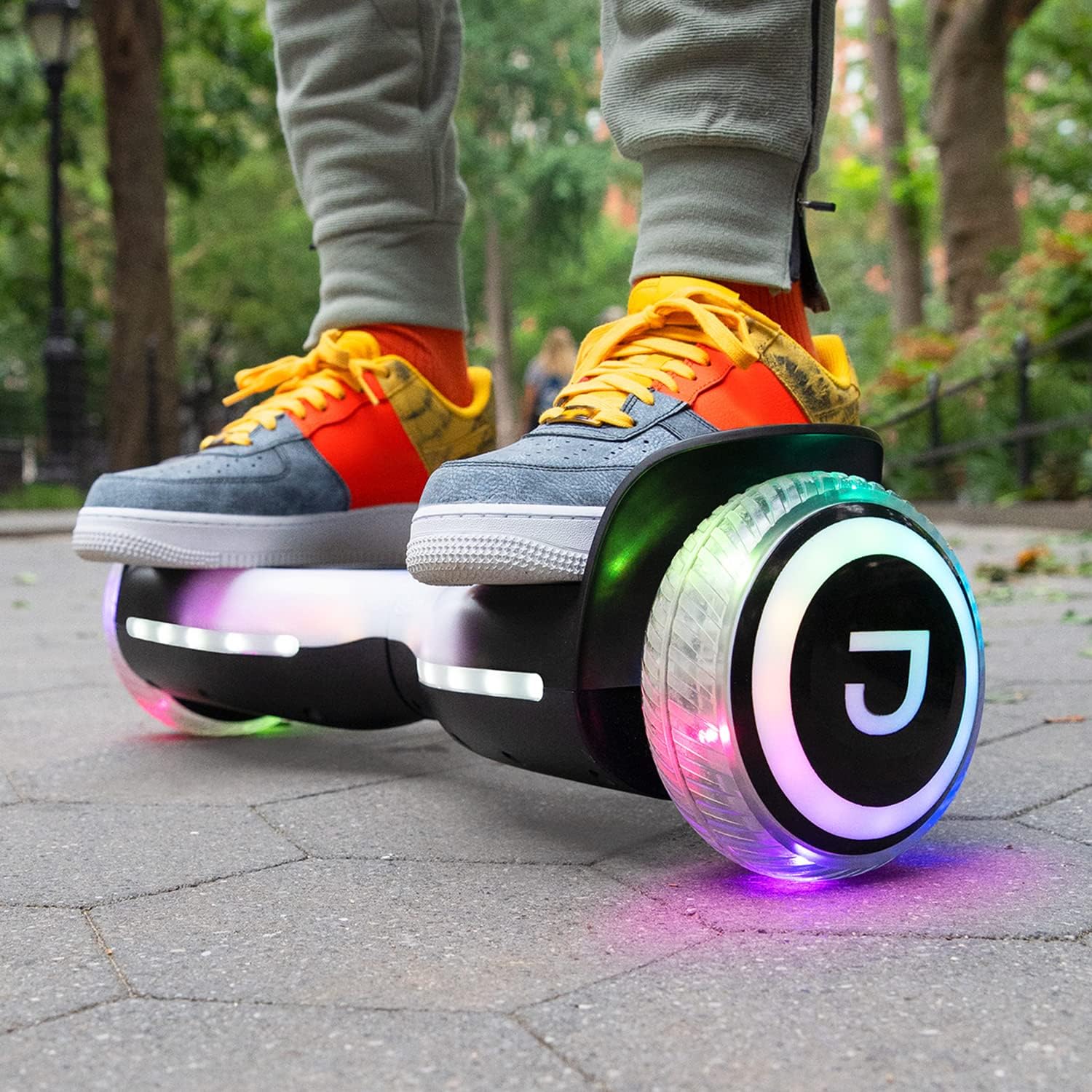 Jetson Self Balancing Hoverboard with Built in Bluetooth Speaker | Includes All Terrain Tires | LED Lights