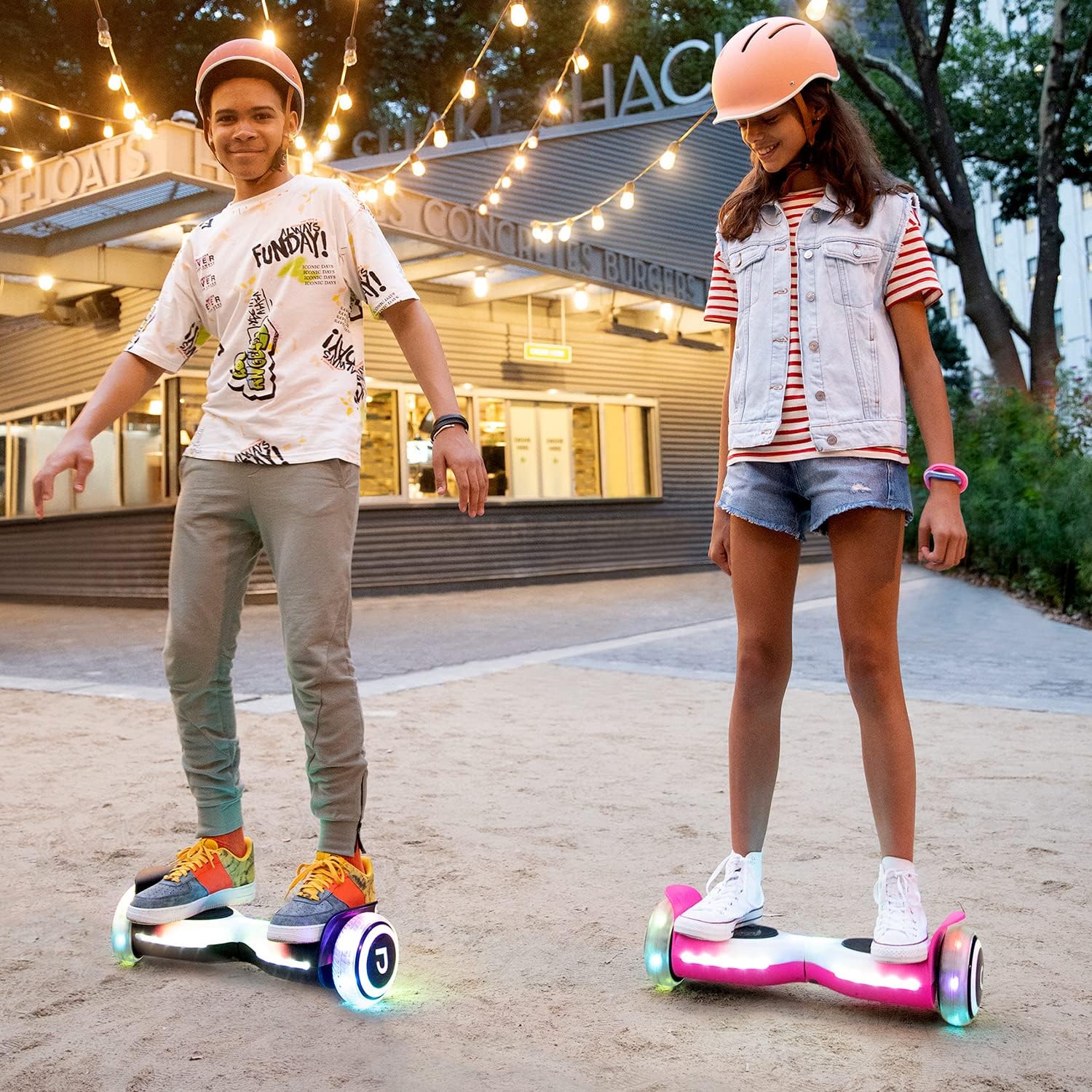 Jetson Self Balancing Hoverboard with Built in Bluetooth Speaker | Includes All Terrain Tires | LED Lights