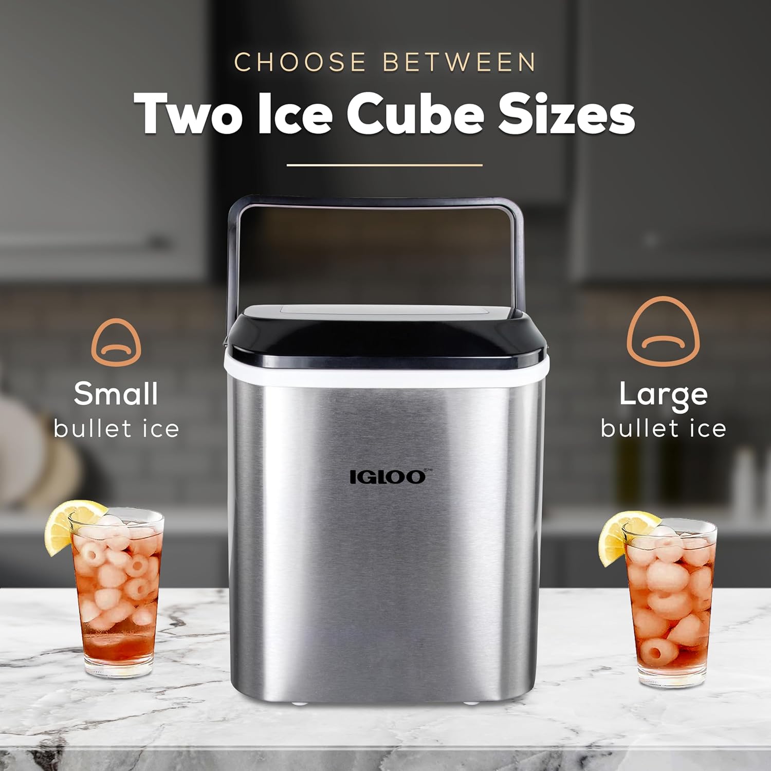 Igloo Automatic SelfCleaning Portable Electric Countertop Ice Maker M