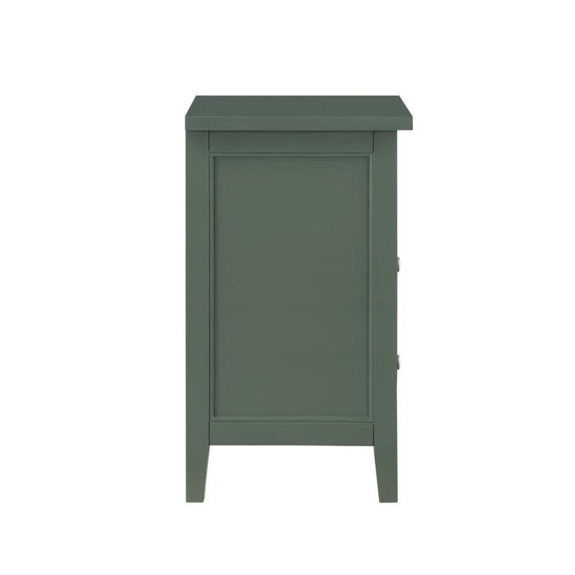 Comfort Pointe Walker Vintage Green 2 Drawer Nightstand