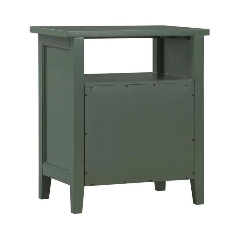 Comfort Pointe Walker Vintage Green 2 Drawer Nightstand