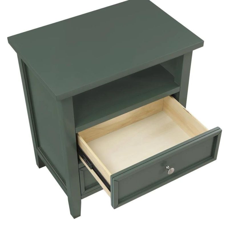 Comfort Pointe Walker Vintage Green 2 Drawer Nightstand