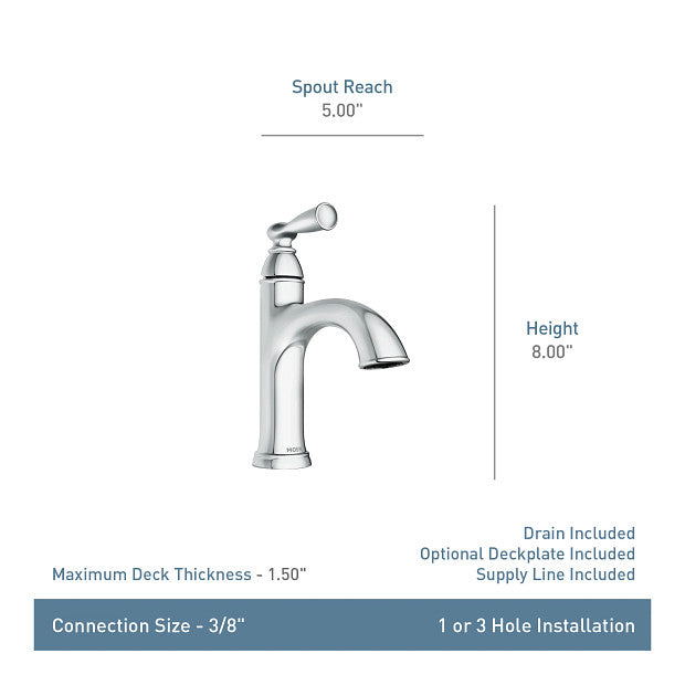 Banbury Mediterranean Bronze One-Handle High Arc Bathroom Faucet