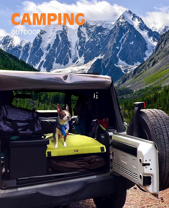 Thick Memory Foam Camping Mattress Sleeping Pad [Car/Tent/Cot] 3 Inch