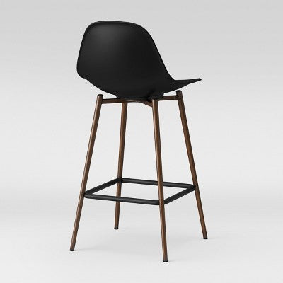 Copley Plastic Counter Height Barstool Black - Project 62