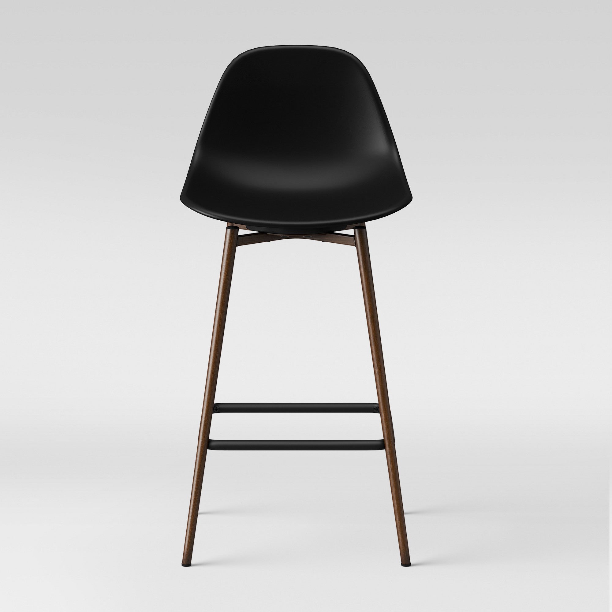 Copley Plastic Counter Height Barstool Black - Project 62