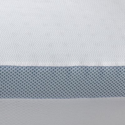 Made by Design 2 Inch Cool Touch Gel Mattress Topper, Nylon Gel Memory Foam, Machine Wash and Tumble Dry, King, Blue White