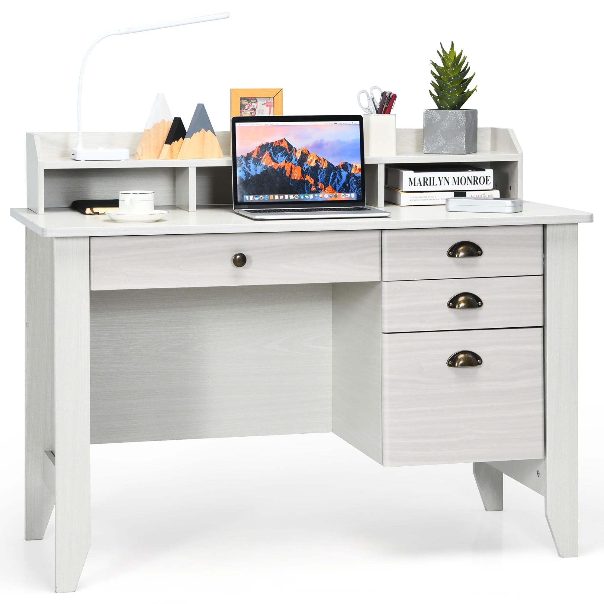 Computer Desk PC Laptop Writing Table Workstation Student Study Furniture White