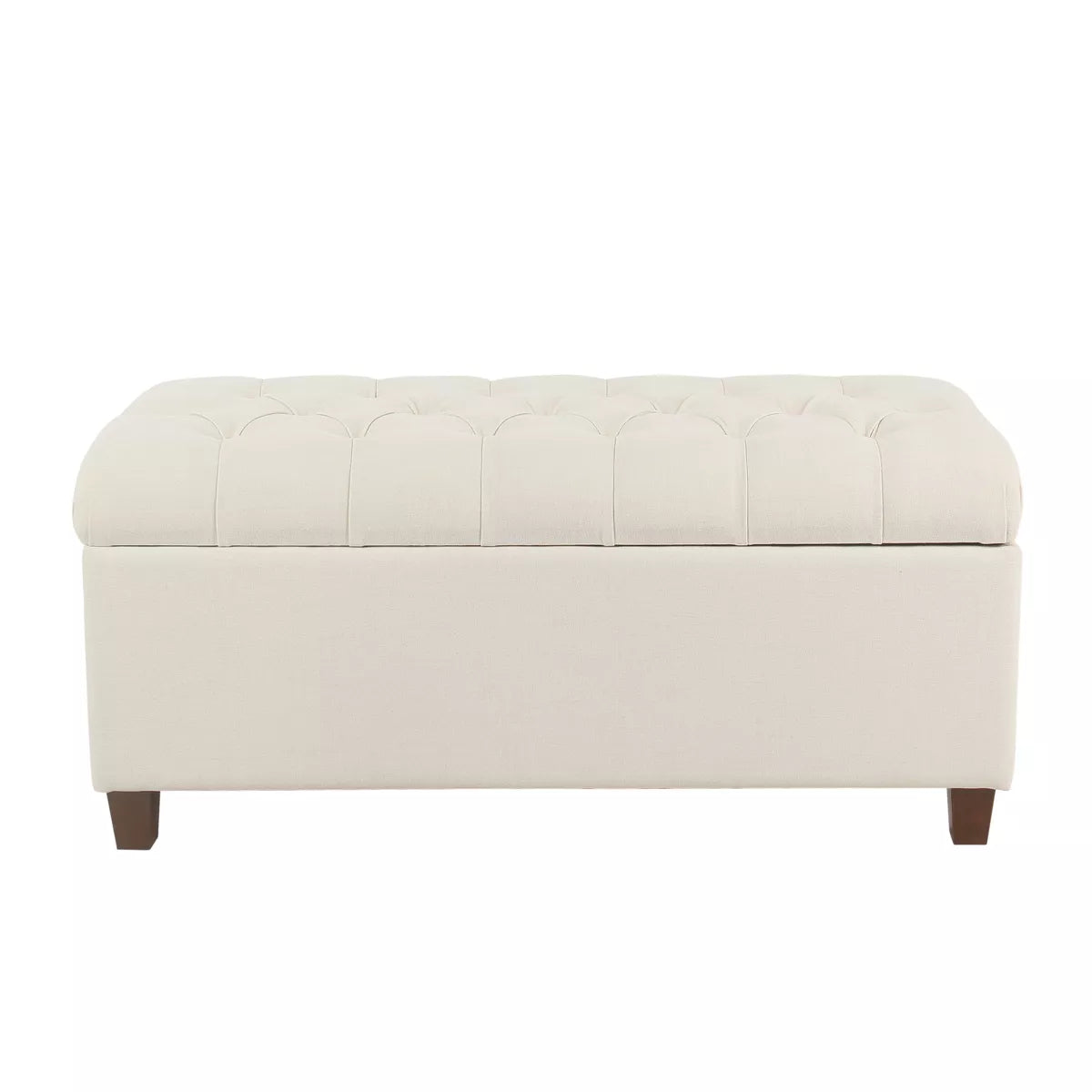 Ainsley Button Tufted Storage Bench - HomePop