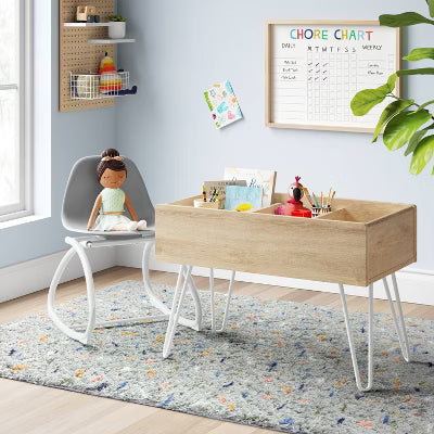 Sensory Friendly Kids' Activity Chair Gray - Pillowfort™: Metal Frame, Active Sitting, Ages 3+, 250 Lb Capacity