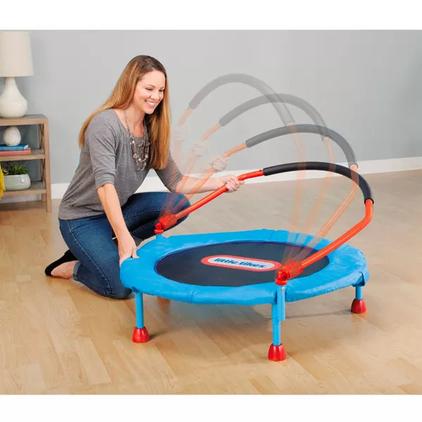 Little Tikes Easy Store 3' Trampoline - Blue/Black/Red