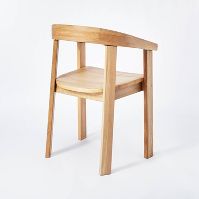 Terra Solid Wood Curved Natural Dining Chair - Threshold™ designed with Studio McGee (Natural)