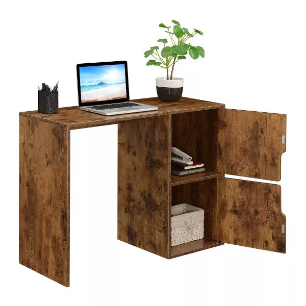 Designs2Go Student Desk with Storage Cabinets - Breighton Home