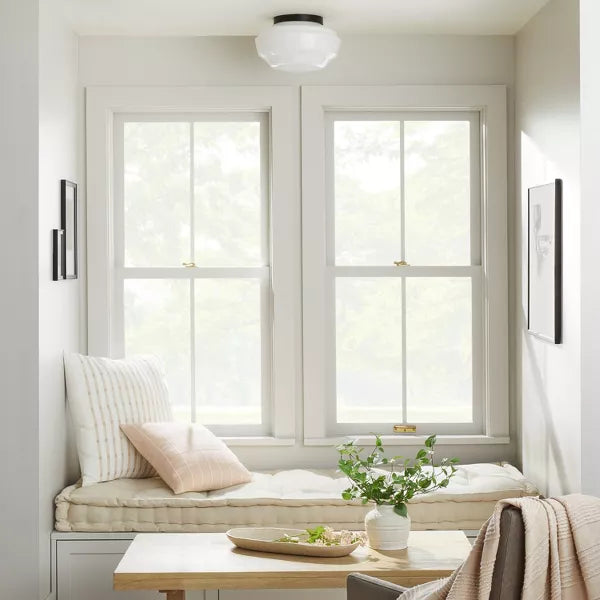 Milk Glass Flush Mount Celling Light - Hearth & Hand™ with Magnolia