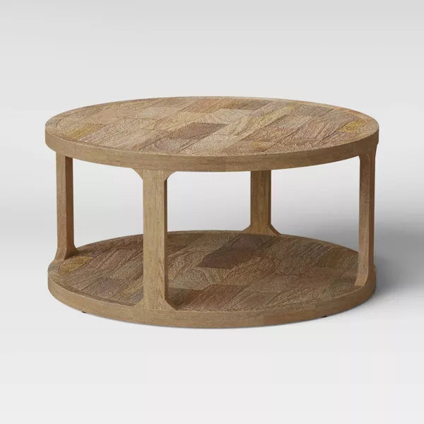 Castalia Round Natural Wood Coffee Table - Threshold™