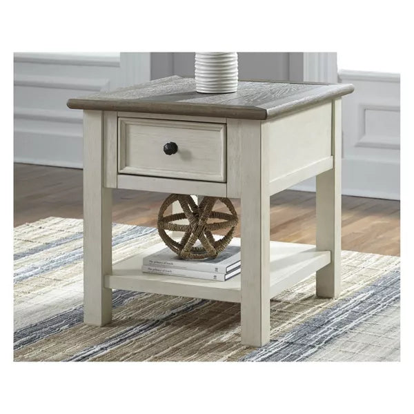 Bolanburg Rectangular End Table Brown/White - Signature Design by Ashley