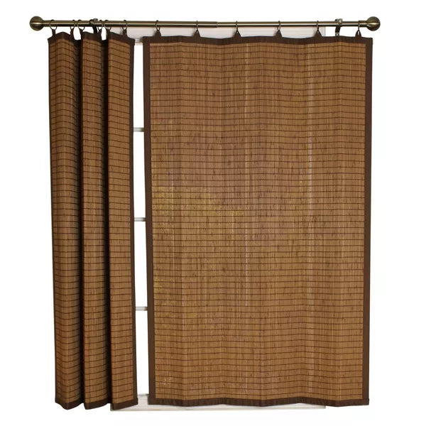 1pc 40"x63" Light Filtering Rayon From Bamboo Window Curtain Panel - Versailles Home