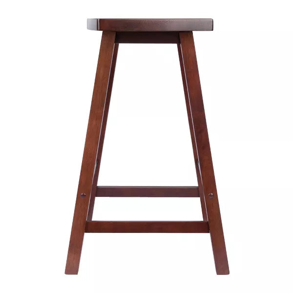 Katashi Fan Shape Stool Walnut - Winsome (Size 24")